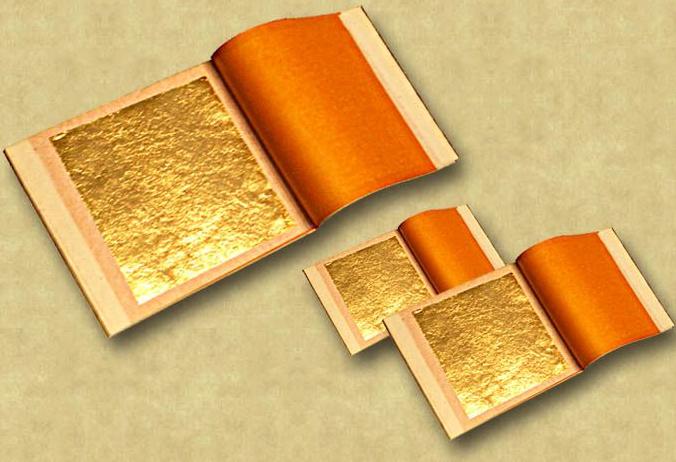 Loose gold leaf