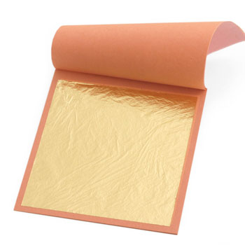 Loose gold leaf