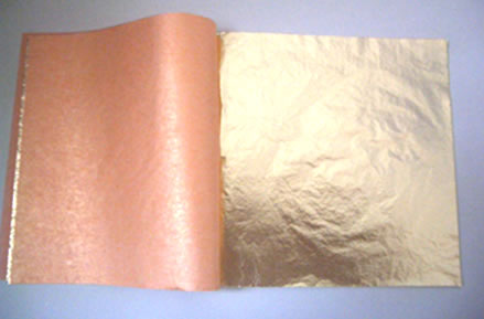 Imitation silver leaf